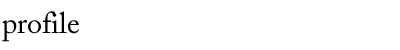 profile